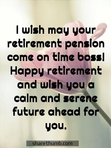 thank you and retirement wishes